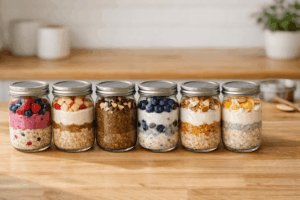 Meal-Prep Overnight Frühstücke