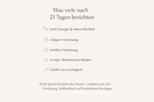 Berichte nach 21 Tagen Kur