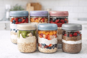 Meal-Prep-Gläser im 6er-Set