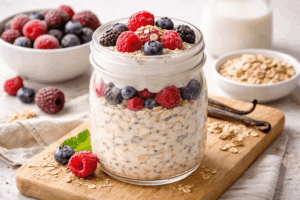 Beeren-Skyr Protein Overnight Oats