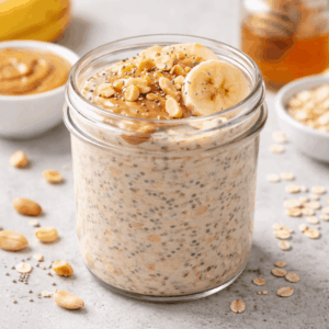 Peanut-Butter-Banana Protein Overnight