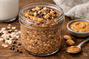 Schoko-Erdnuss High-Protein Overnight