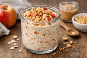Erdnuss-Apfel Crisp Protein Overnight