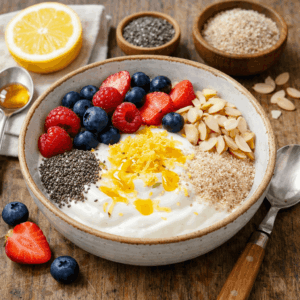 Zitronen-Vanille Verdauungs-Bowl