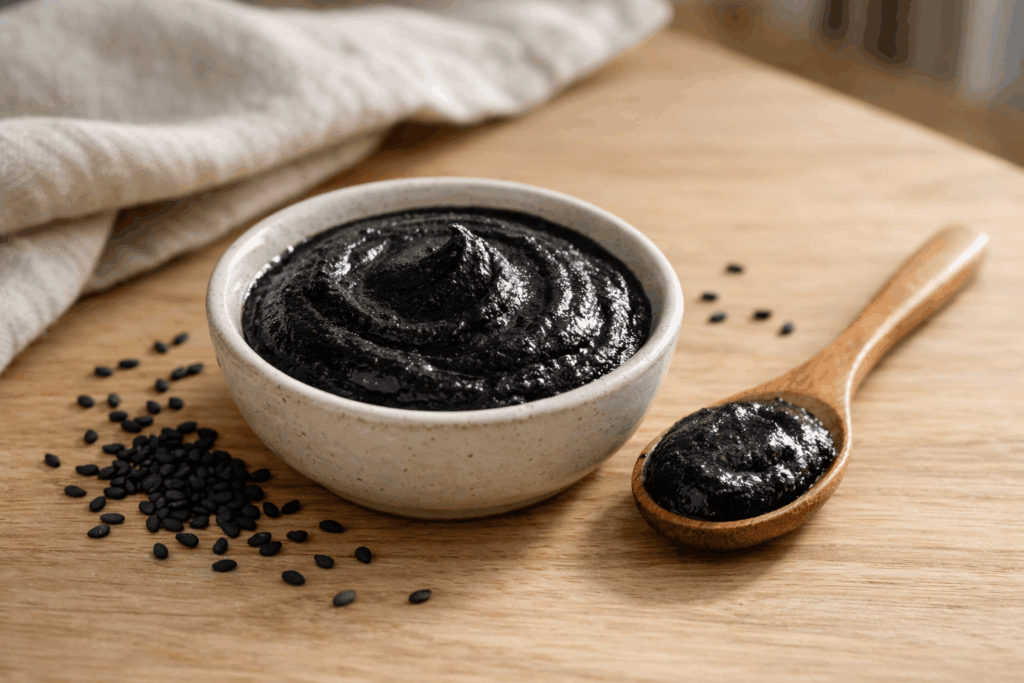 Schwarze Sesam Paste