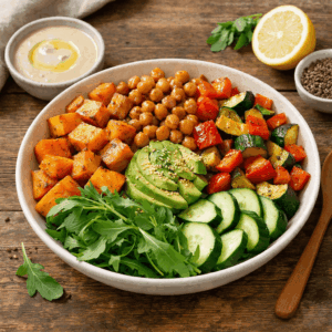 Ofen-Süßkartoffel-Bowl