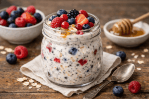 Beeren-Skyr Overnight Oats