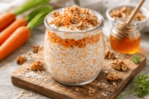 Karottenkuchen Overnight Oats