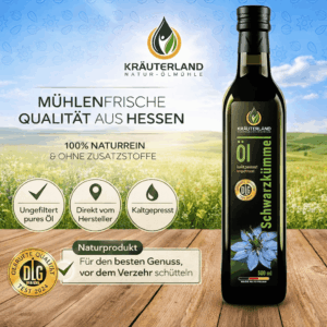 *Schwarzkümmelöl von KRÄUTERLAND NATUR - ÖLMÜHLE
