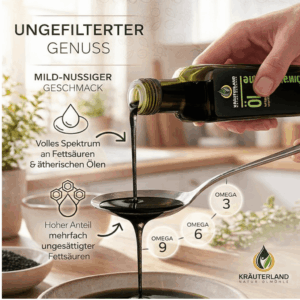 *Schwarzkümmelöl von KRÄUTERLAND NATUR - ÖLMÜHLE