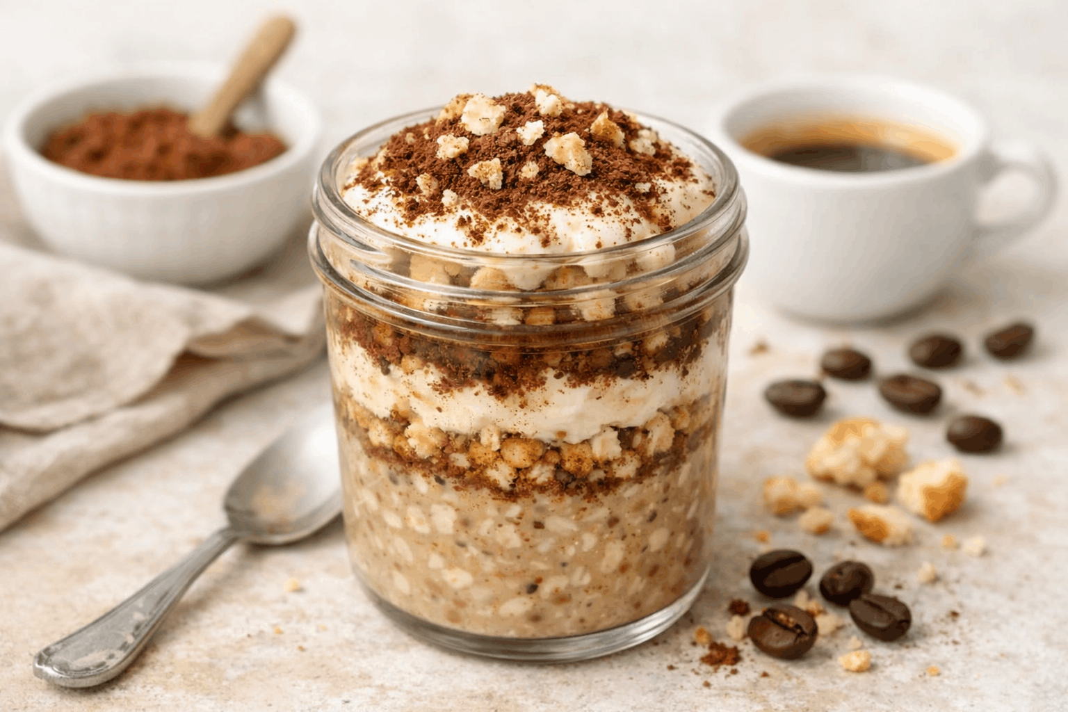 Tiramisu Overnight Oat: Leicht, gesund & gut verträglich