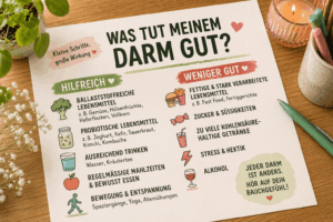 Gesunde Gewohnheiten für Darm und Leber