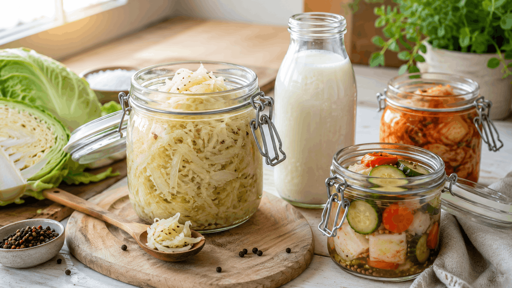 Fermentierte Lebensmittel: Einstieg für Anfänger (Sauerkraut, Kefir & Co.)