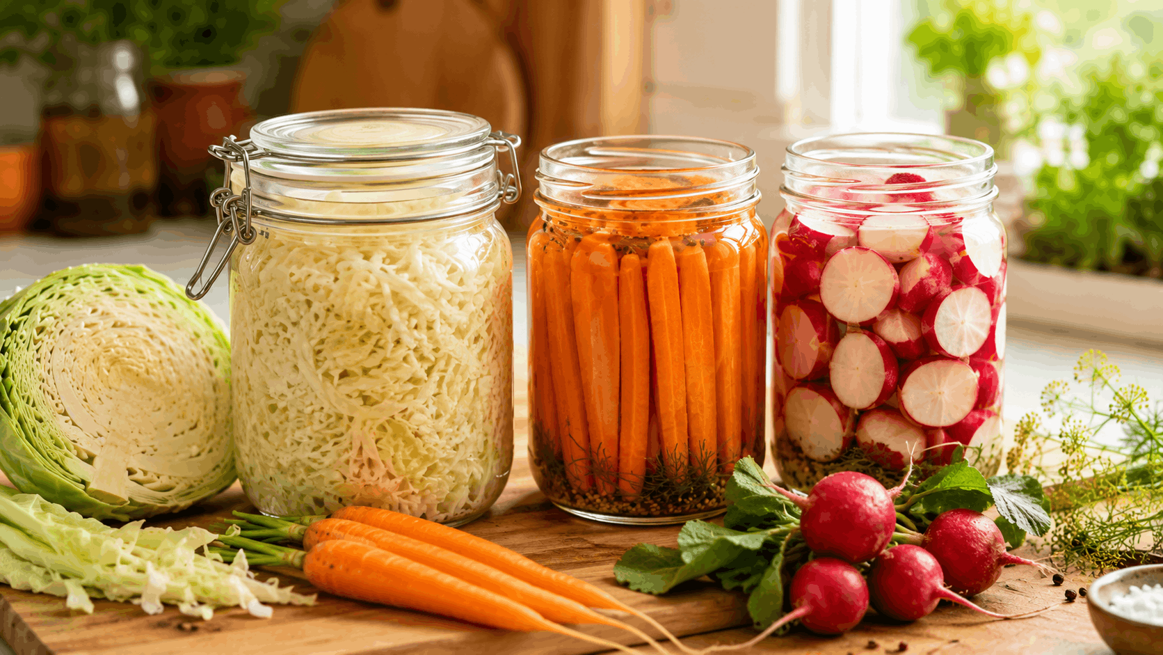 Gemüse fermentieren für Anfänger: Die 3 einfachsten Sorten für einen ruhigeren Bauch